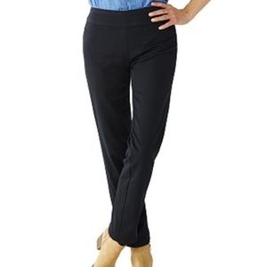 NEW CROFT & BARROW Effortless Stretch Pull-On Straight-Leg Pants Size:18 Short